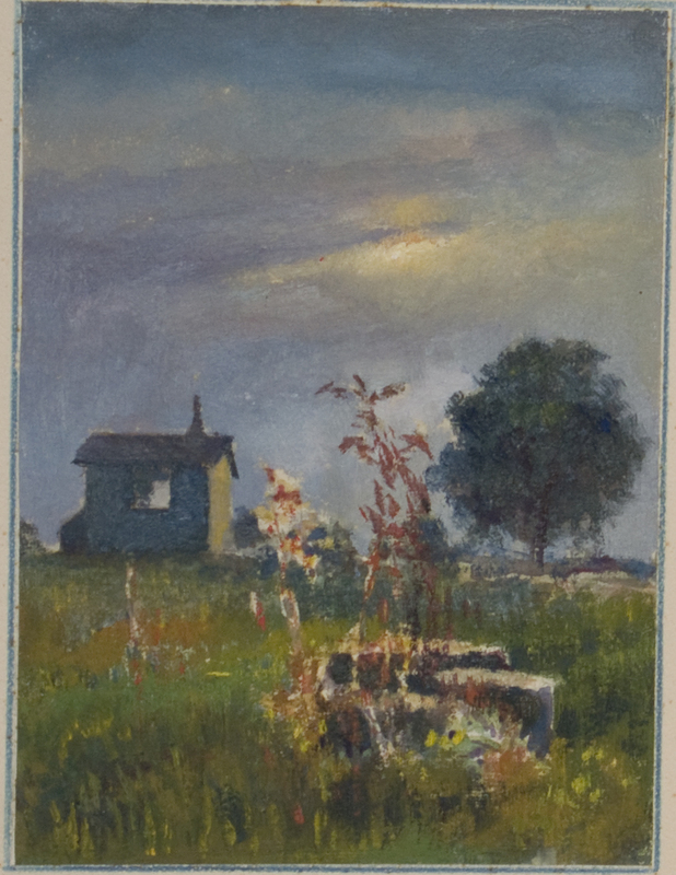 33 Case di campagna 17,5 X 23,3 - Tempera incollata su cartone.jpg
