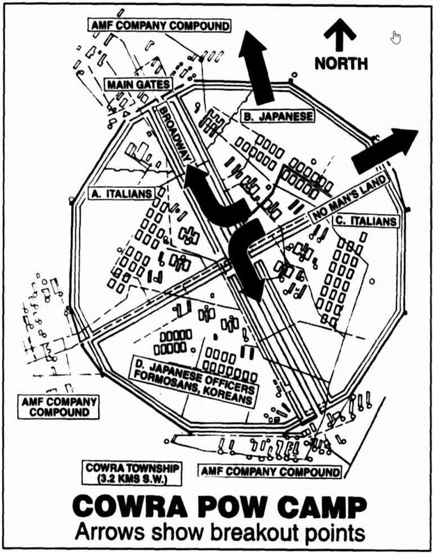 Cowra Camp map