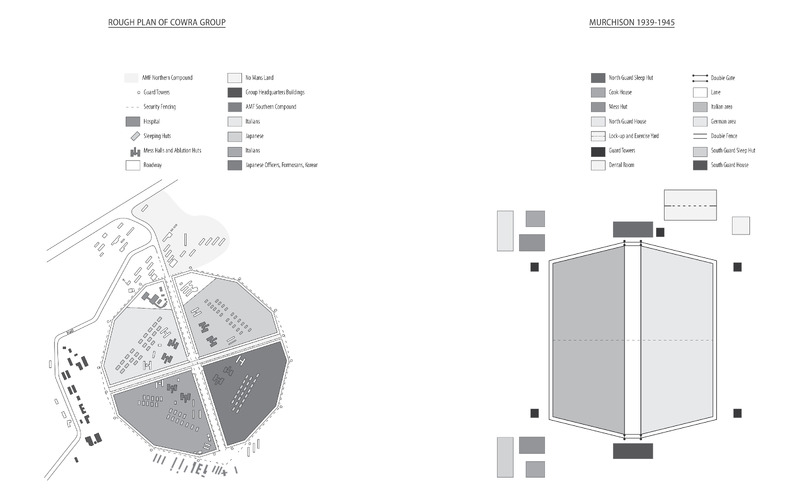 Map comparison of Murchison PoW camp and Cowra Pow Camp