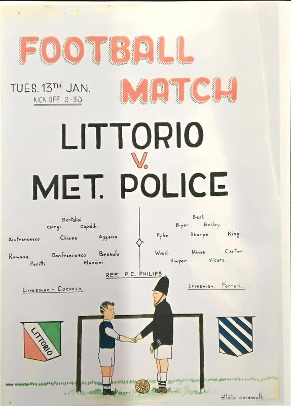 Football Match Littorio v. Met. Police