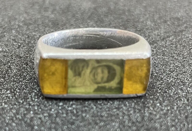 Silver aluminium ring (front)