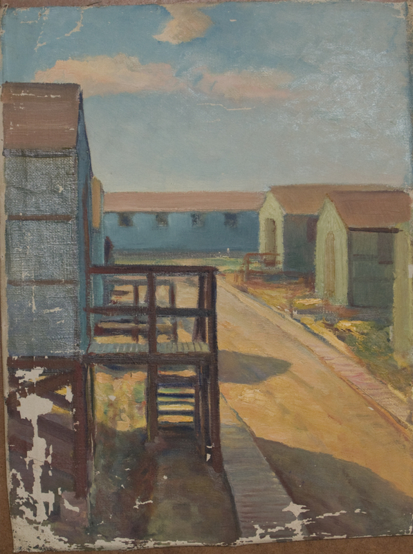 3 Baracche nel campo 30,8 X 39,6 - Tela.jpg