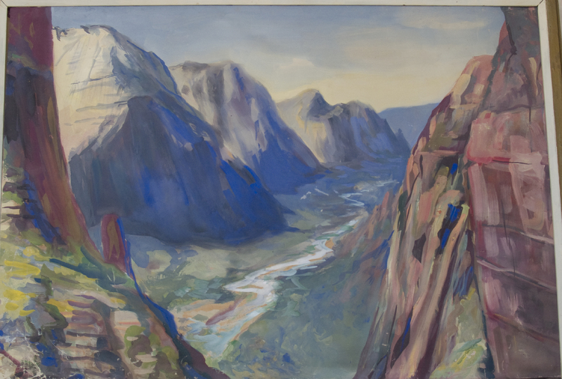 60 La valle del Gran Canyon con fiume - Tela.jpg