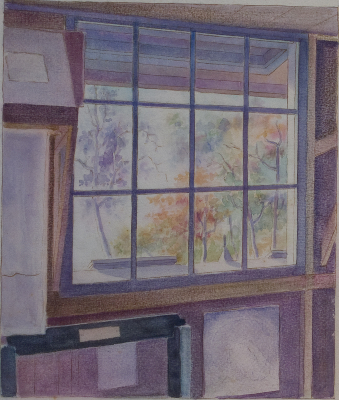 57 Veduta dalla finestra 23,7 X 27,7 - Tempera su carta.jpg