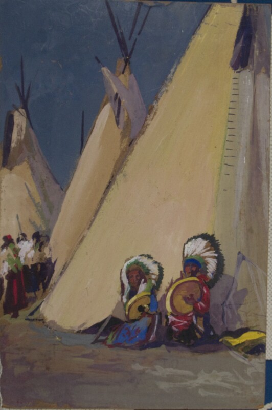 31 Tende con indiani 41 X 62,1 _ Masonite.jpg